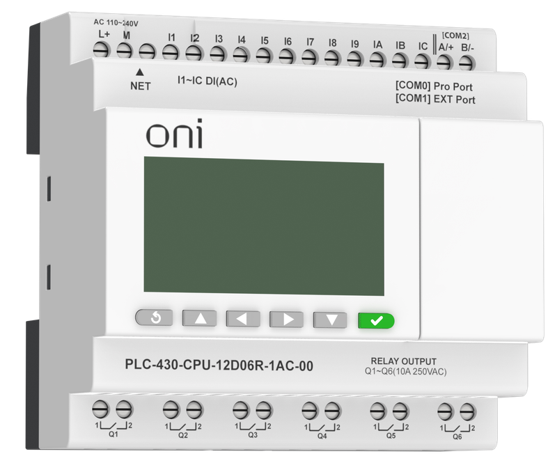 Модуль ONI PLC-430-CPU-12D06R-1AC-00