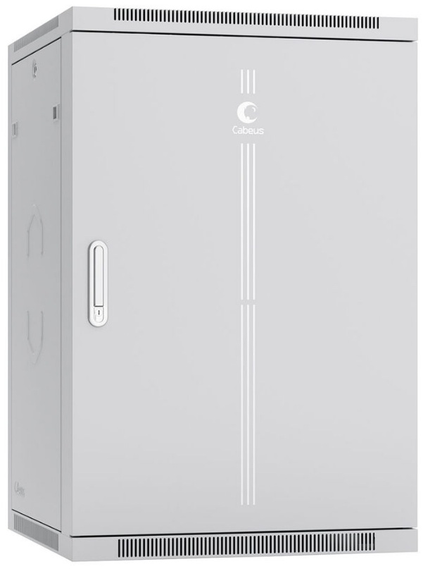 Шкаф настенный 19", 18U Cabeus SH-05F-18U60/35m-R