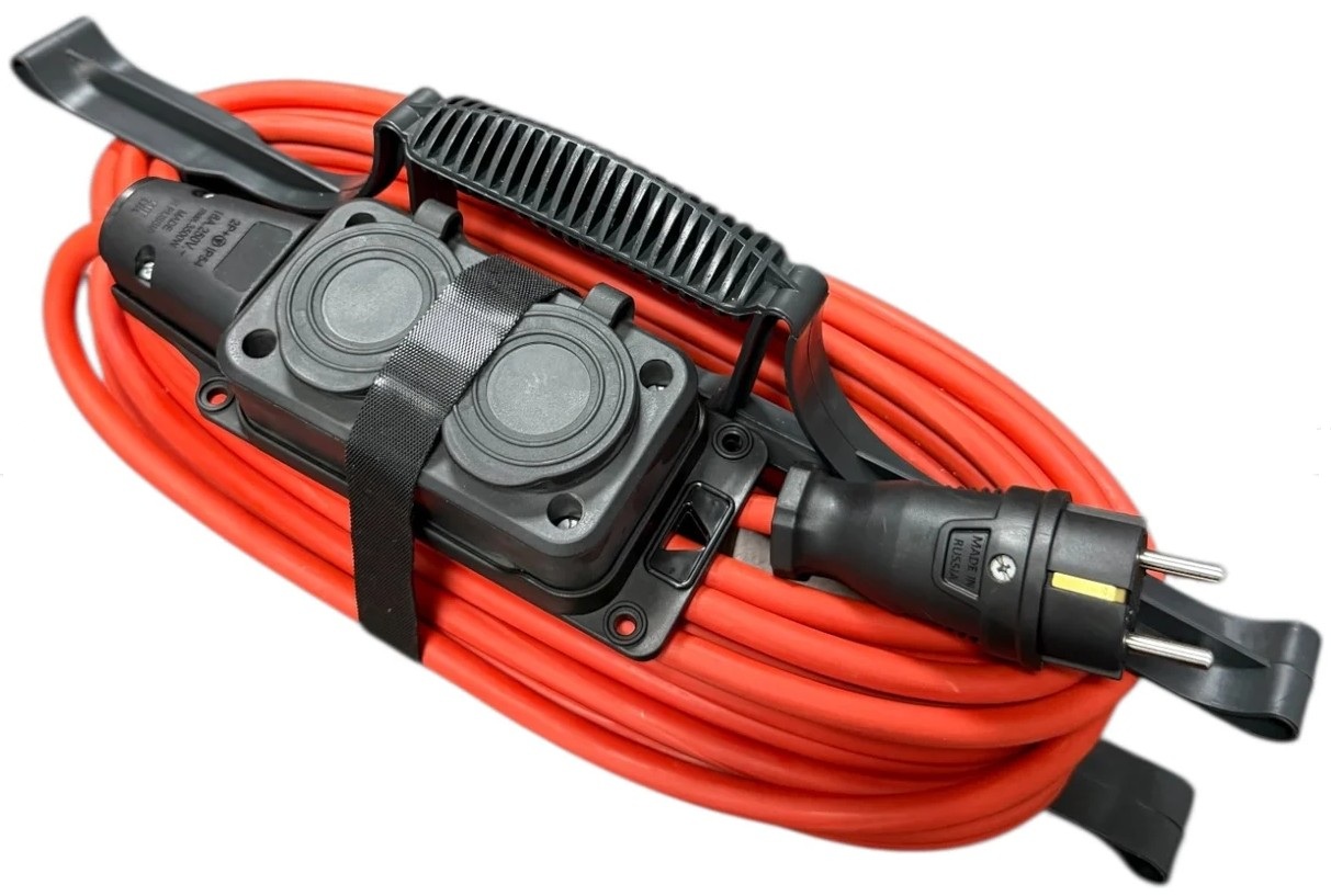 Удлинитель силовой iTOK i-CONNECT-COLOR-SUR-KG-325-2-54-25-BLACK-OR