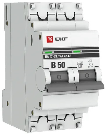 Автоматический выключатель EKF mcb4763-2-50B-pro