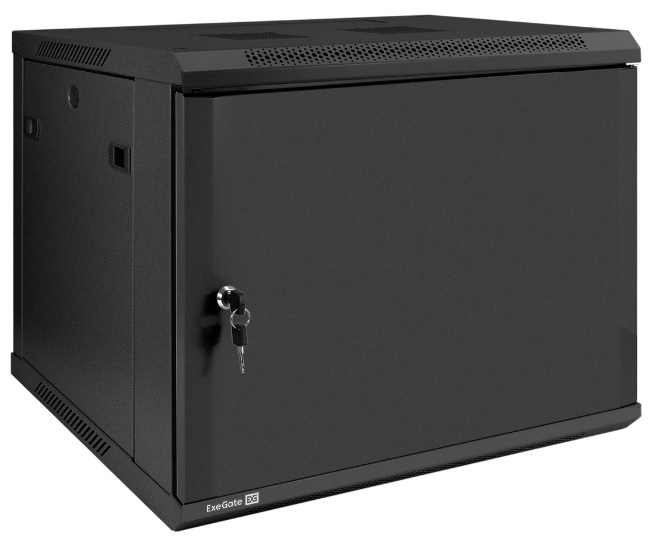 Шкаф настенный 19", 9U Exegate EC-WM-9U.450.M.BLACK