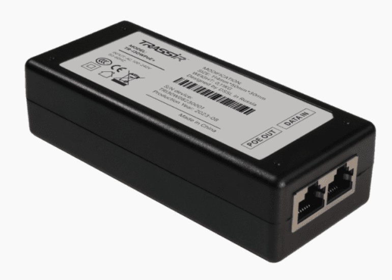Инжектор PoE TRASSIR TR-I30WPoE+