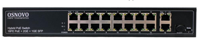 Коммутатор PoE OSNOVO SW-61621(300W)