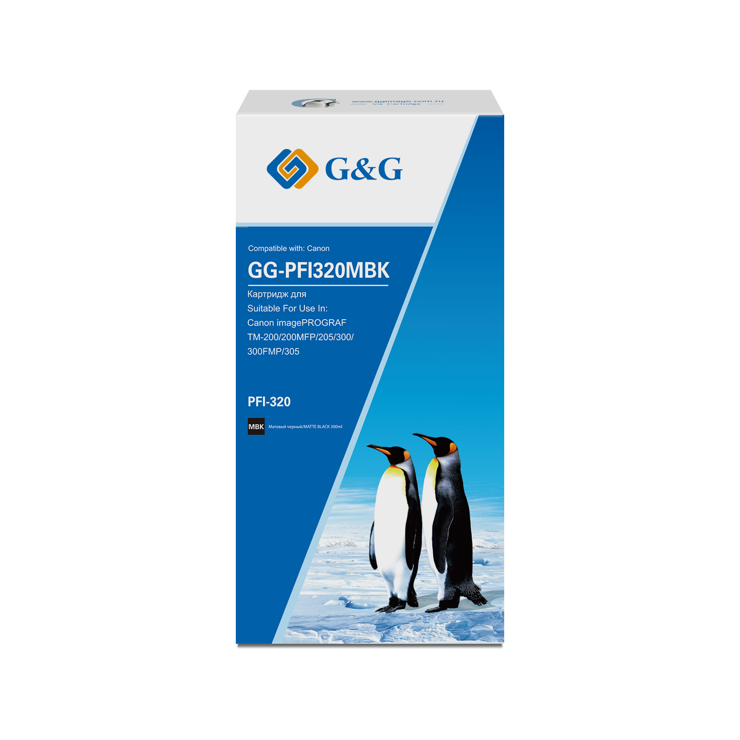 Тонер-картридж G&G GG-PFI320MBK Черный матовый