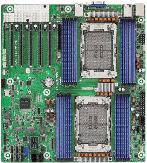 Материнская плата ASRock GNR2D16-2T, LGA4710, Нет (SOC), SSI CEB