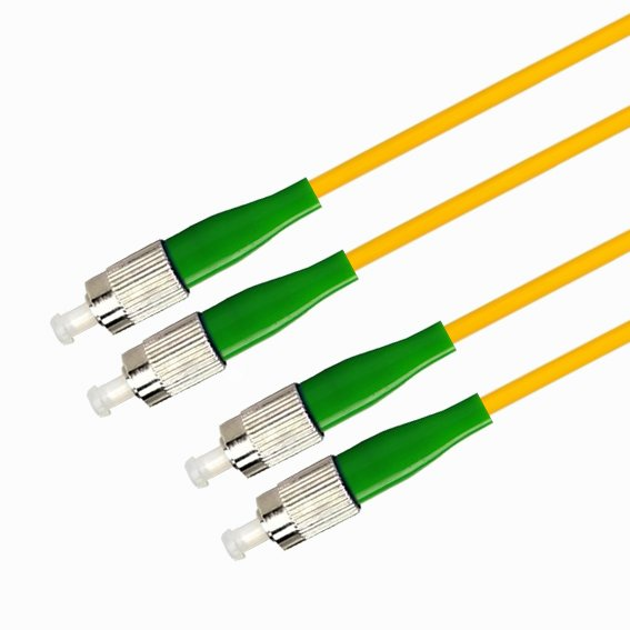 Патч-корд волоконно-оптический TELCORD ШОС-2x3.0-2FC/A-2FC/A-SM-0.5м-LSZH-YL