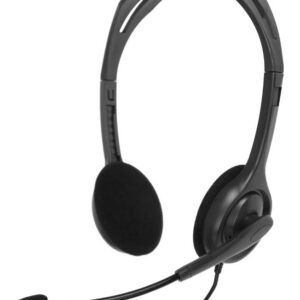 Проводная стереогарнитура Logitech H111, Проводной, Охватывающие, Серый, [981-000588]