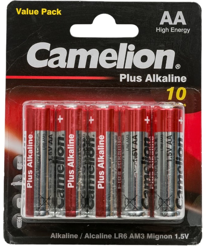 Батарейка Camelion Plus Alkaline LR6 BL-10
