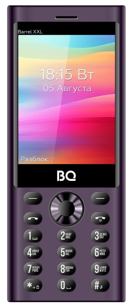 Мобильный телефон BQ 3598 Barrel XXL Purple+Black