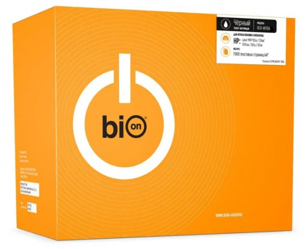 Тонер-картридж BION BCR-W1106XL-5K-NC Черный