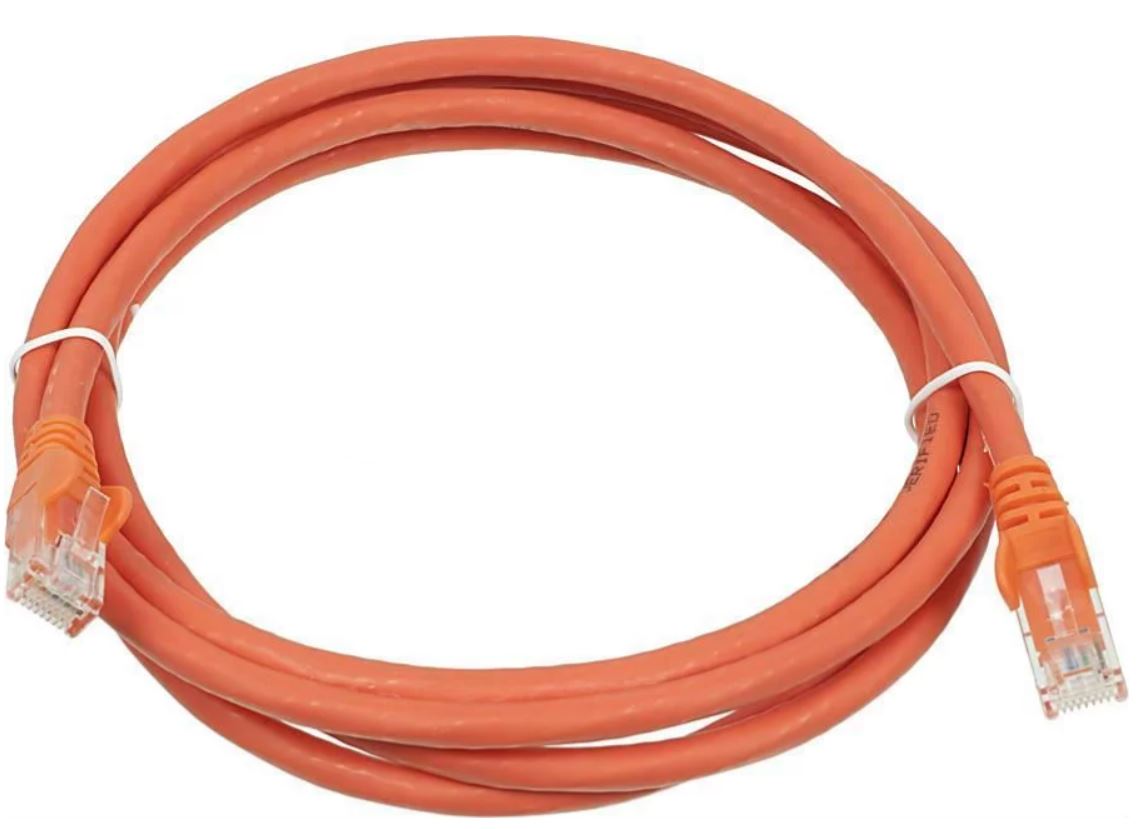 Кабель патч-корд U/UTP 5e кат. 3м Lanmaster LAN-PC45/U5E-3.0-OR