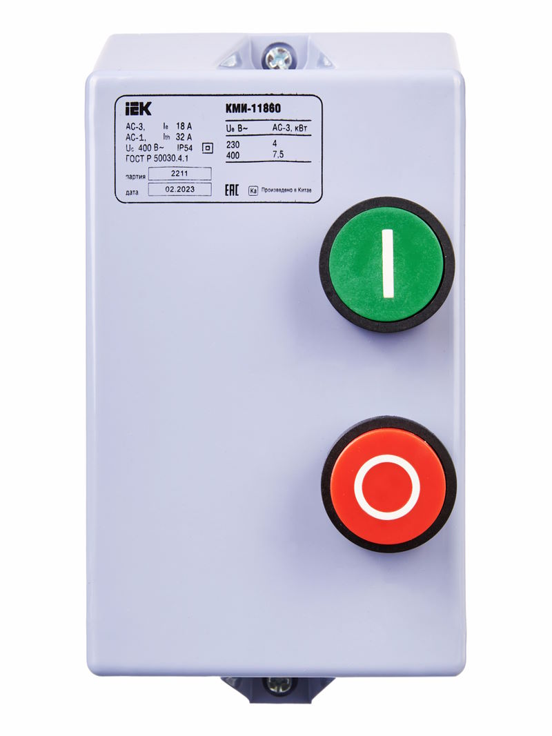 Контактор IEK KKM16-018-380-00