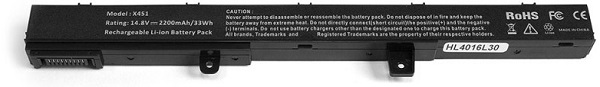 Аккумулятор для ноутбука Asus OEM X451