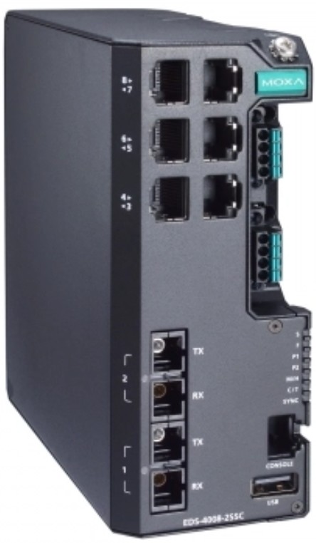 Коммутатор управляемый MOXA EDS-4008-2SSC-HV