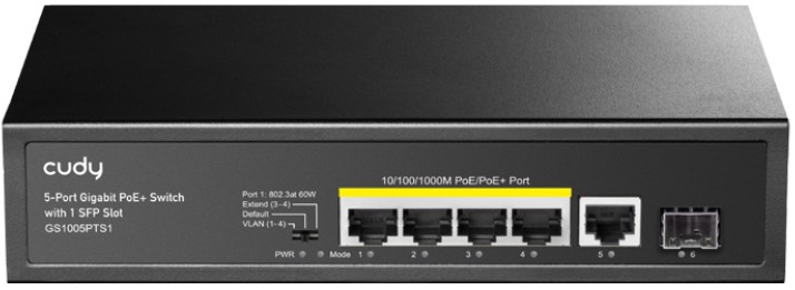 Коммутатор неуправляемый Cudy GS1005PTS1