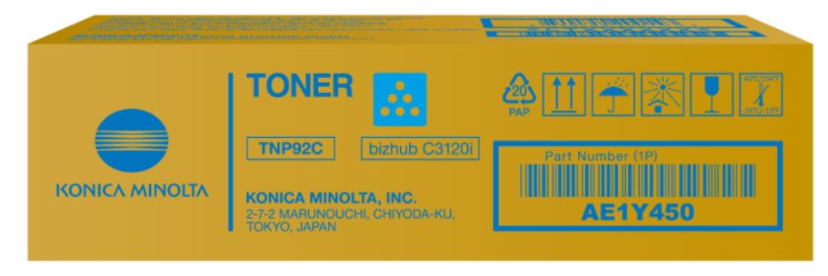 Тонер-картридж Konica Minolta TNP-92C Голубой