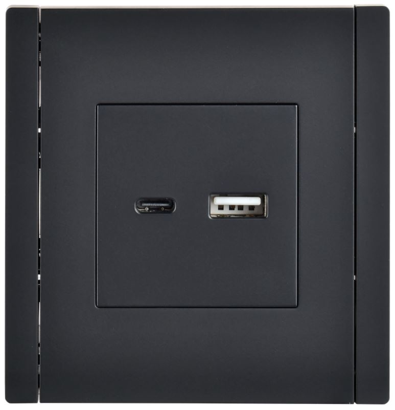 Розетка USB IEK FP-U22-018-K02