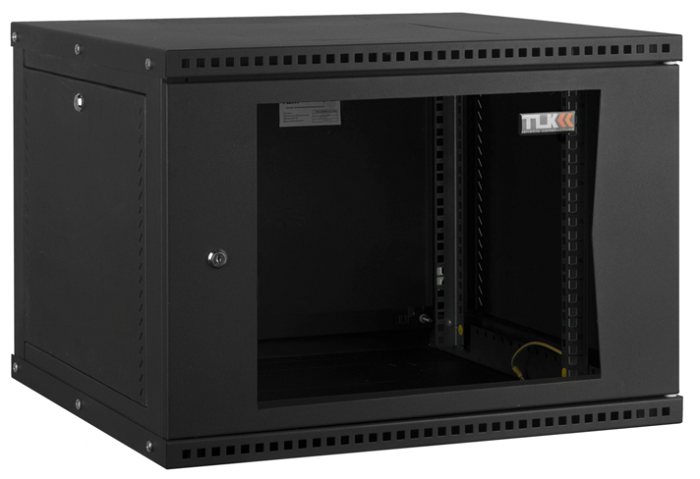 Шкаф настенный 19", 12U TLK TWI-126060-R-G-BK