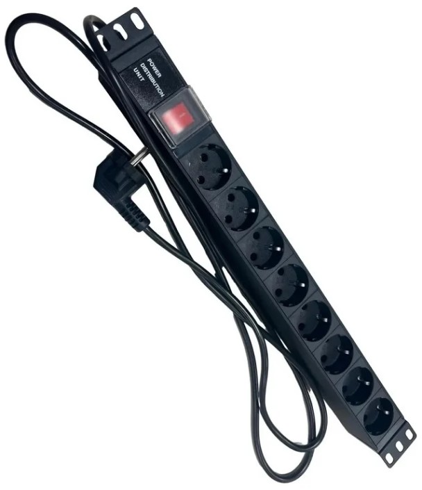 Блок розеток 19", 8 розеток NTSS NTSS-PDU-DA2034