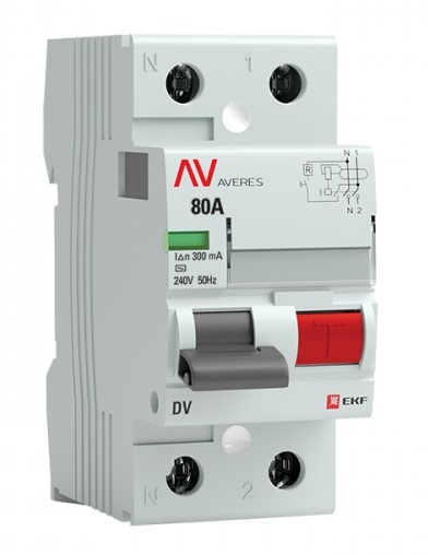 УЗО EKF rccb-2-80-300-ac-av