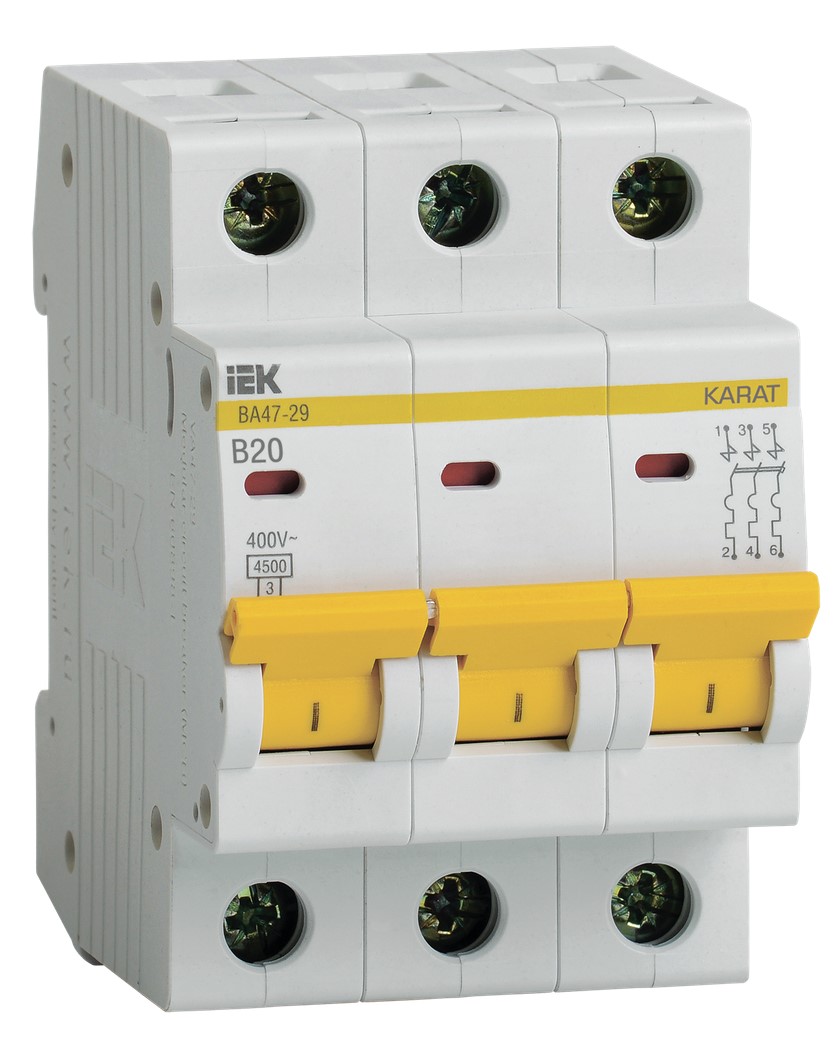 Автоматический выключатель IEK MVA20-3-020-B