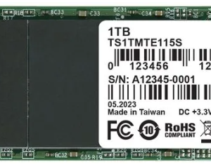 SSD накопитель 1000 ГБ Transcend TS1TMTE115S, PCIe 3.0 x4, [TS1TMTE115S]