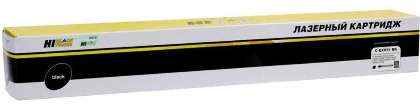 Тонер-картридж Hi-Black HB-C-EXV51 BK Черный
