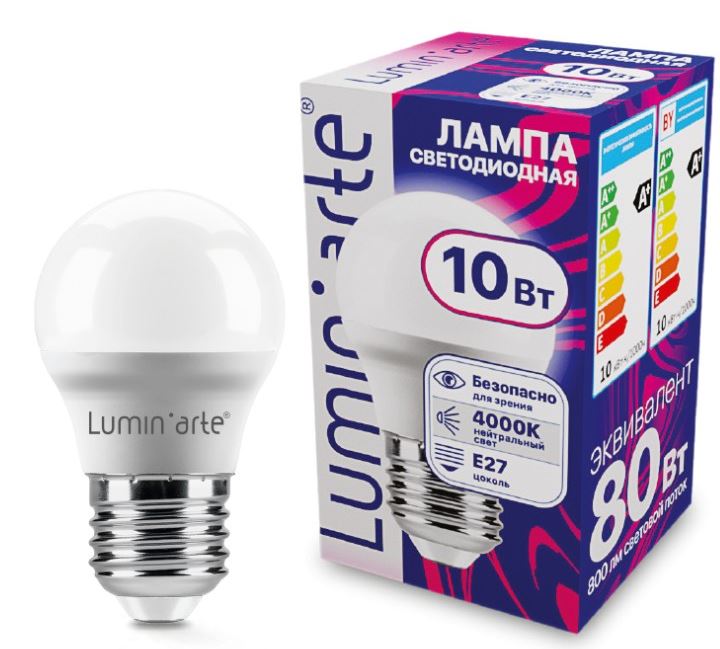 Лампа Lumin'arte LSTD-G45-10W4KE27