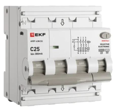 Автомат дифференциальный EKF D63N46ES25C300