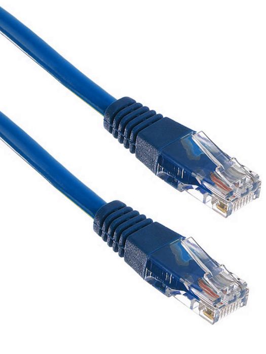 Кабель патч-корд U/UTP 5e кат. 1м Exegate UTP-RJ45-RJ45-5e-1M-BL