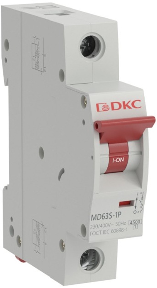 Автоматический выключатель модульный DKC MD63S-1PC25