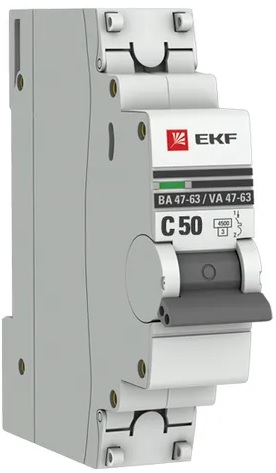 Автоматический выключатель EKF mcb4763-1-50C-pro