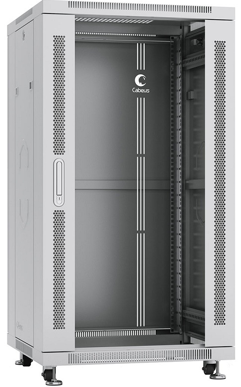 Шкаф напольный 19", 22U Cabeus SH-05C-22U60/80