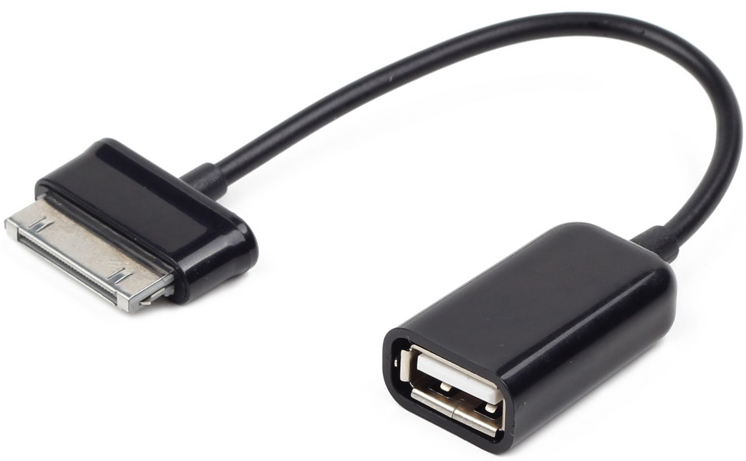 Кабель интерфейсный USB 2.0 Cablexpert A-OTG-AF30P-001