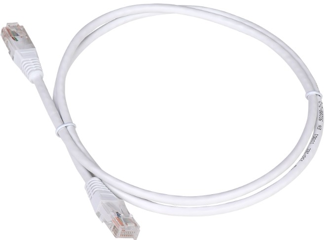 Кабель патч-корд U/UTP 5e кат. 0.5м TWT TWT-45-45-0.5-WH