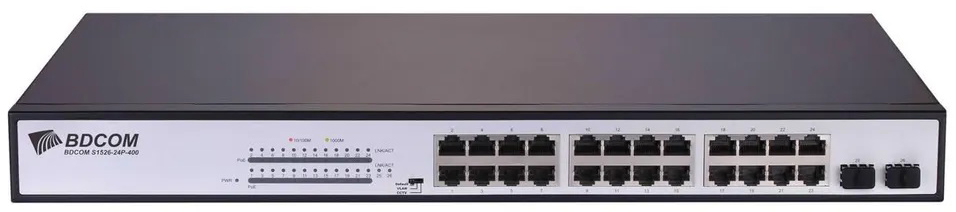 Коммутатор PoE BDCom S1526-24P