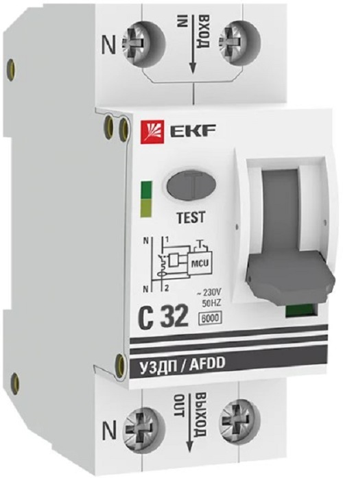Устройство защиты от дугового пробоя EKF afdd-2-32C-pro