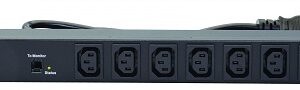Блок розеток 19", 8 розеток Eurolan 60A-64-55-08BL