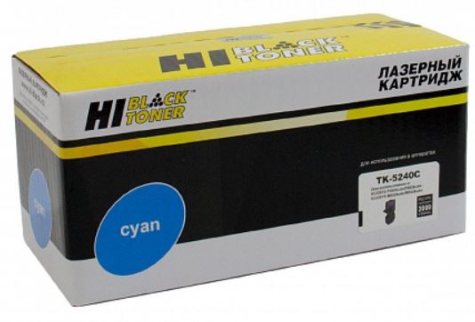 Тонер-картридж Hi-Black HB-TK-5240C Голубой