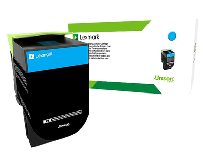 Тонер-картридж Lexmark 80C0S20/80C8SC0/80C8SCE Голубой