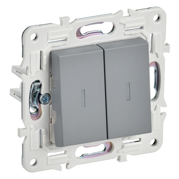 Переключатель двухклавишный IEK SK-V22-1-10-K03