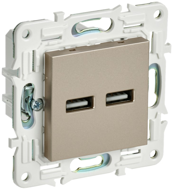 Розетка USB IEK SK-U21-D31-K37