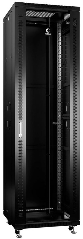 Шкаф напольный 19", 42U Cabeus SH-05C-42U60/80-BK