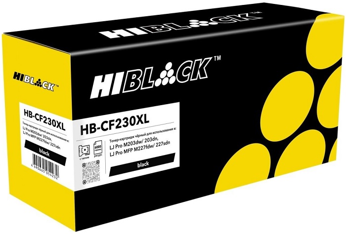 Тонер-картридж Hi-Black HB-CF230XL Черный