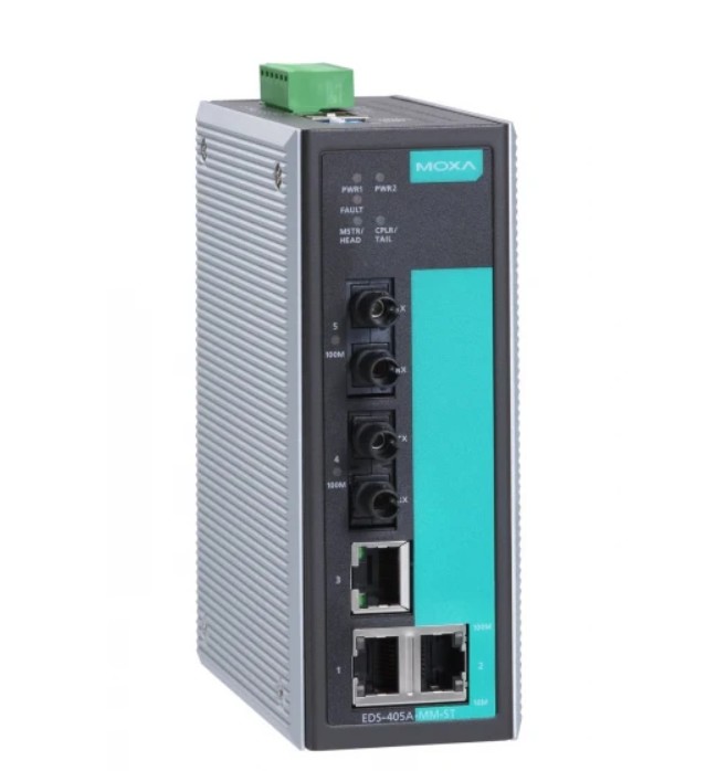 Коммутатор управляемый MOXA EDS-405A-MM-ST-T