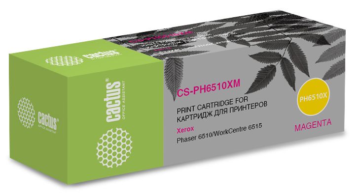 Тонер-картридж Cactus CS-PH6510XM 106R03694 Пурпурный