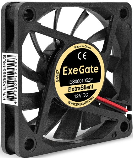 Вентилятор для корпуса Exegate 12В DC ExtraSilent ES06010S2P