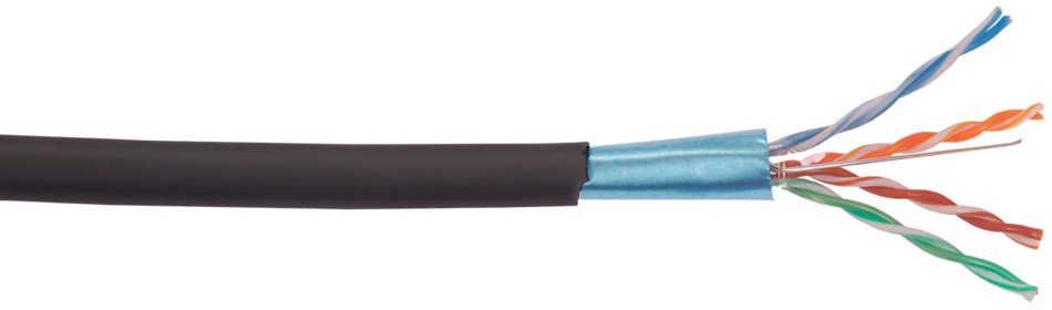 Кабель витая пара F/UTP 5e кат. 4 пары GENERICA BC3-C5E04-339-305-G