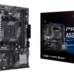 Материнская плата ASUS PRIME A520M-K, AM4, AMD A520, mATX