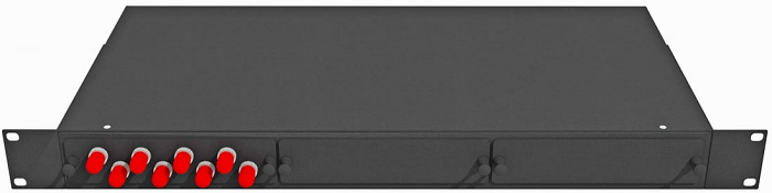 Кросс оптический стоечный TopLAN КРС-Top-1U-08ST/U-OS2-BK